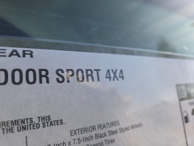 2026 Jeep Wrangler WRANGLER 4-DOOR SPORT