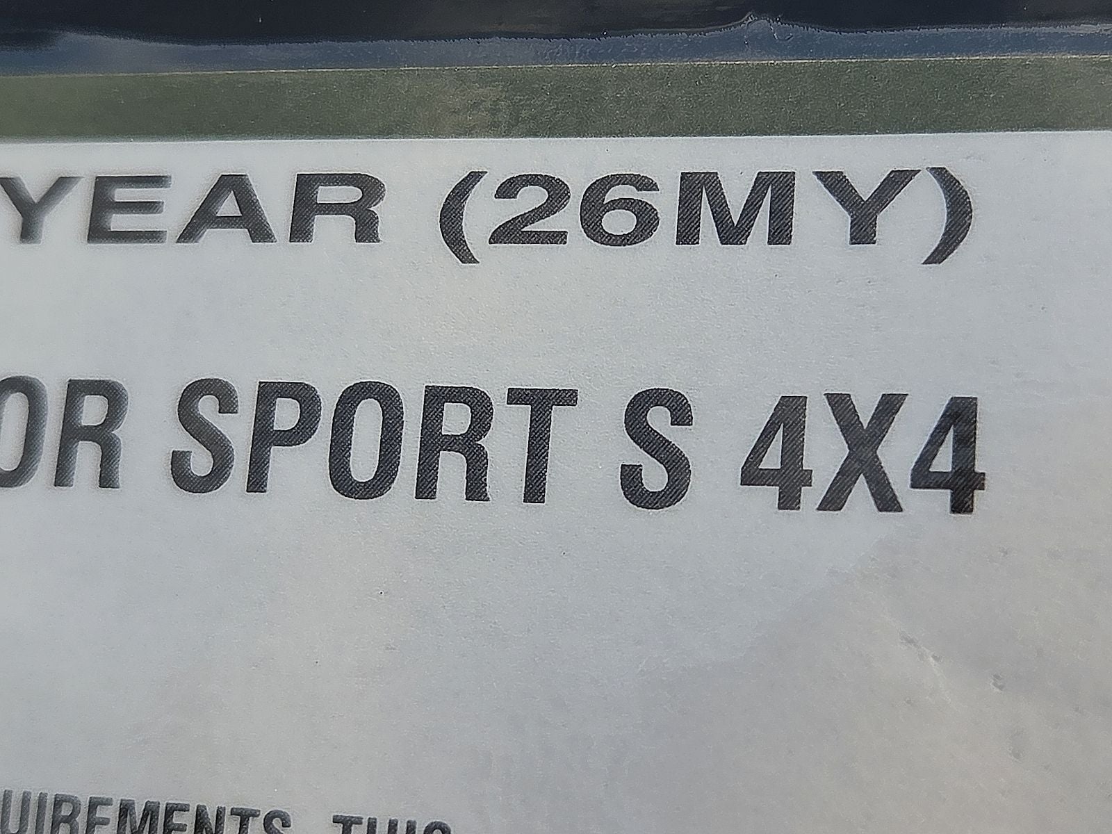 2026 Jeep Wrangler WRANGLER 4-DOOR SPORT S