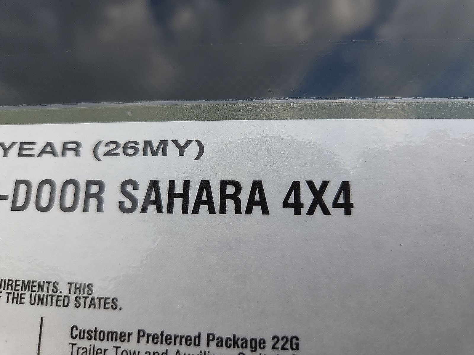 2026 Jeep Wrangler WRANGLER 4-DOOR SAHARA