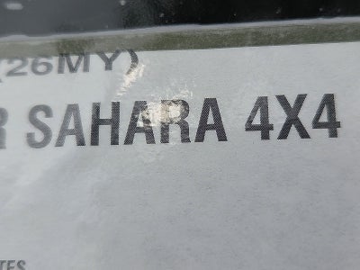 2026 Jeep Wrangler WRANGLER 4-DOOR SAHARA
