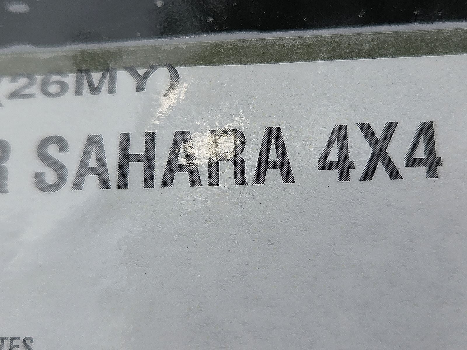 2026 Jeep Wrangler WRANGLER 4-DOOR SAHARA