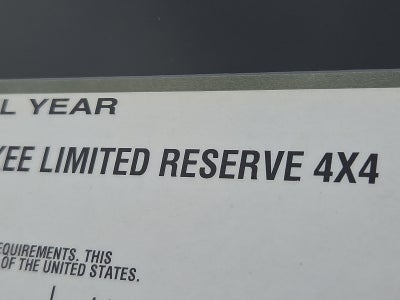 2027 Jeep Grand Cherokee GRAND CHEROKEE LIMITED RESERVE 4X4