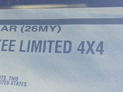 2026 Jeep Grand Cherokee GRAND CHEROKEE LIMITED 4X4