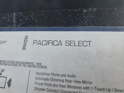 2026 Chrysler Pacifica PACIFICA SELECT