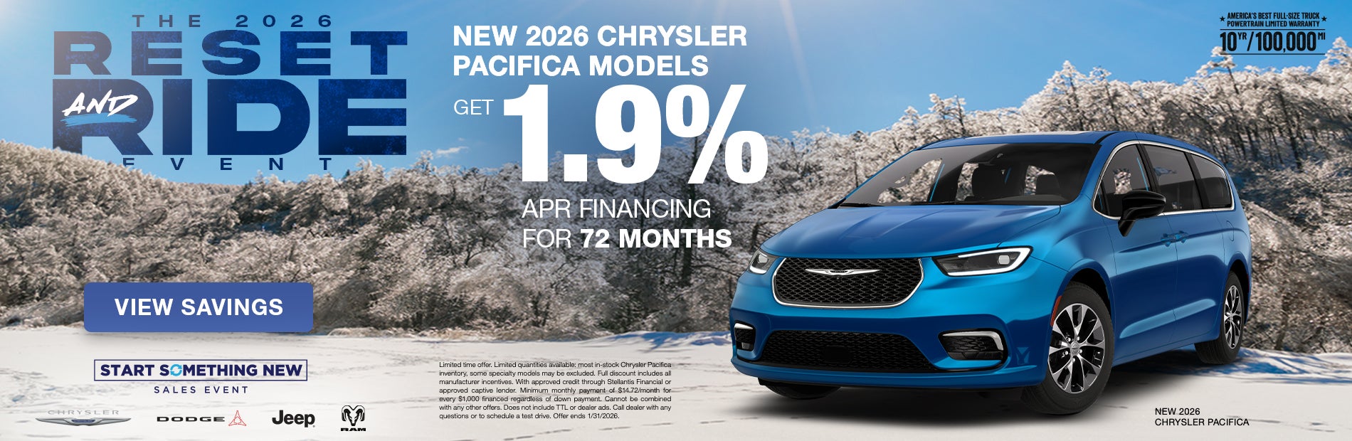 2026 Chrysler Pacifica Models