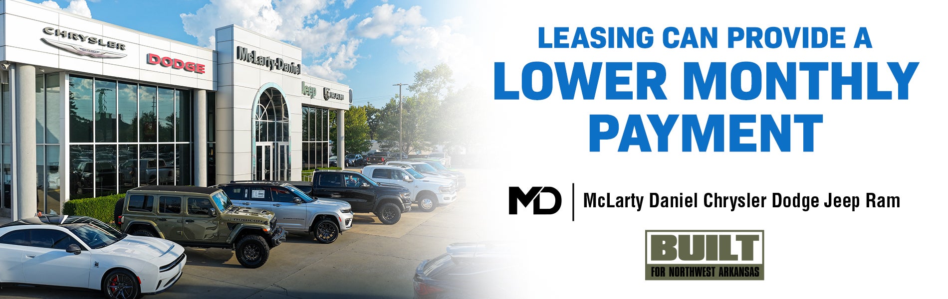 Leasing can provide a lower monthly payment