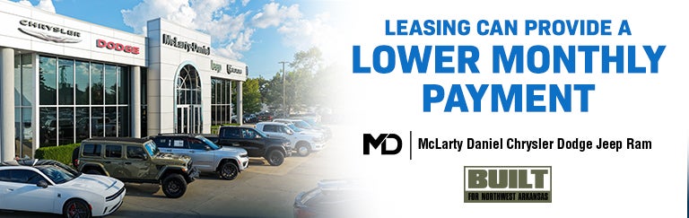 Leasing can provide a lower monthly payment
