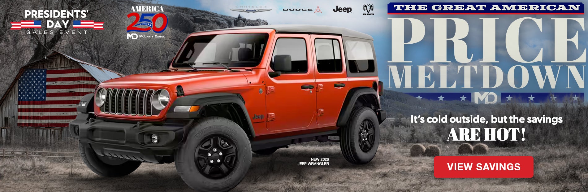 PRESIDENTS' DAY SALES EVENT