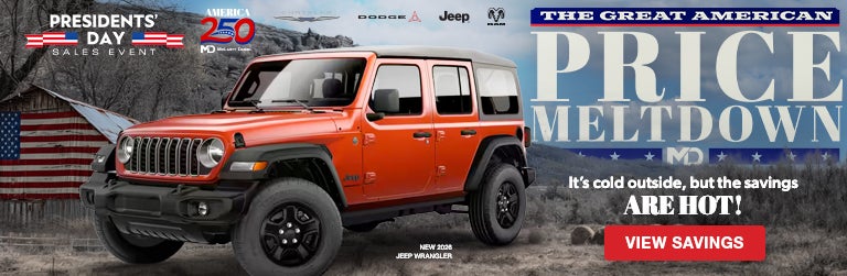 PRESIDENTS' DAY SALES EVENT