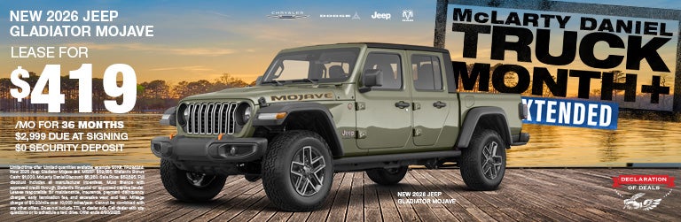 New 2026 Jeep Gladiator Mojave