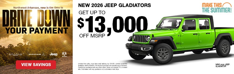 New 2026 Jeep Gladiators