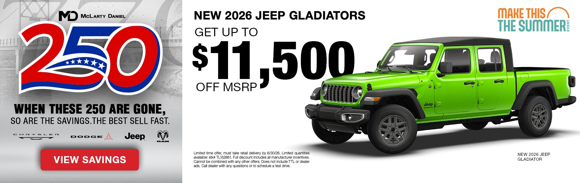 New 2026 Jeep Gladiators