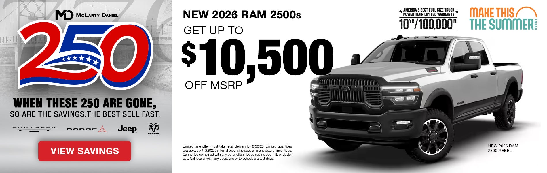 New 2026 RAM 2500 Trucks