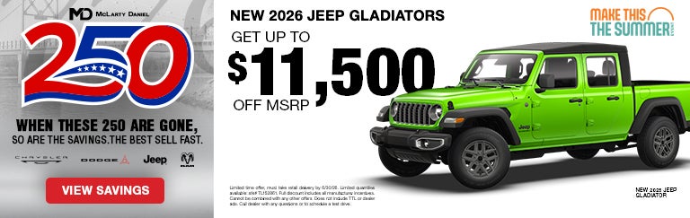 New 2026 Jeep Gladiators