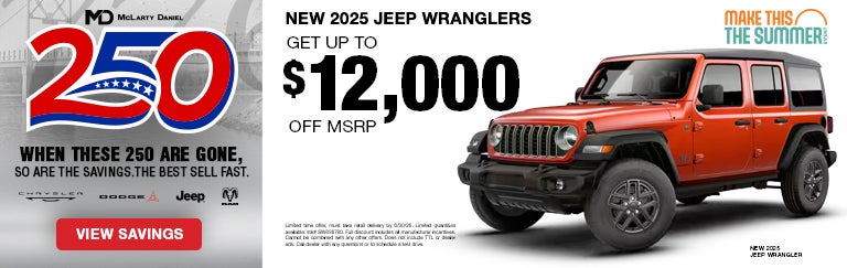 New 2025 Jeep Wranglers