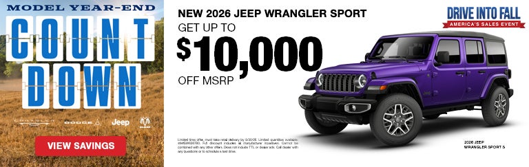 New 2026 Jeep Wrangler Sport